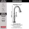 imageDelta Faucet Cassidy Touchless Bar Faucet with Touch Technology Gold Pull Down Prep Sink Faucet Lumicoat Champagne Bronze 9997TLCZPRDSTLumicoat Arctic Stainless