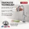 imageDelta Faucet Cassidy Touchless Bar Faucet with Touch Technology Gold Pull Down Prep Sink Faucet Lumicoat Champagne Bronze 9997TLCZPRDSTLumicoat Arctic Stainless