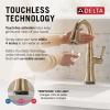 imageDelta Faucet Cassidy Touchless Bar Faucet with Touch Technology Gold Pull Down Prep Sink Faucet Lumicoat Champagne Bronze 9997TLCZPRDSTLumicoat Champagne Bronze