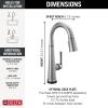 imageDelta Faucet Emmeline Touchless Bar Faucet with Touch Technology Black Pull Down Prep Sink Faucet Matte Black 9982TLBLDSTLumicoat Arctic Stainless