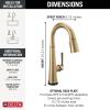 imageDelta Faucet Emmeline Touchless Bar Faucet with Touch Technology Black Pull Down Prep Sink Faucet Matte Black 9982TLBLDSTLumicoat Champagne Bronze