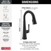 imageDelta Faucet Emmeline Touchless Bar Faucet with Touch Technology Black Pull Down Prep Sink Faucet Matte Black 9982TLBLDSTMatte Black