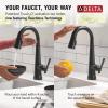 imageDelta Faucet Emmeline Touchless Bar Faucet with Touch Technology Black Pull Down Prep Sink Faucet Matte Black 9982TLBLDSTMatte Black
