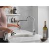imageDelta Faucet Monrovia Touchless Bar Faucet with Touch Technology Black Pull Down Prep Sink Faucet Matte Black 9991TLBLDSTLumicoat Arctic Stainless
