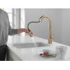 imageDelta Faucet Monrovia Touchless Bar Faucet with Touch Technology Black Pull Down Prep Sink Faucet Matte Black 9991TLBLDSTLumicoat Champagne Bronze
