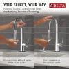 imageDelta Faucet Monrovia Touchless Bar Faucet with Touch Technology Black Pull Down Prep Sink Faucet Matte Black 9991TLBLDSTLumicoat Chrome
