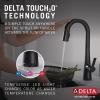 imageDelta Faucet Monrovia Touchless Bar Faucet with Touch Technology Black Pull Down Prep Sink Faucet Matte Black 9991TLBLDSTMatte Black