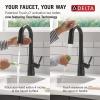 imageDelta Faucet Monrovia Touchless Bar Faucet with Touch Technology Black Pull Down Prep Sink Faucet Matte Black 9991TLBLDSTMatte Black