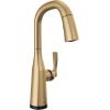 imageDelta Faucet Stryke Touchless Bar Faucet with Touch Technology Brushed Nickel Pull Down Prep Sink Faucet Lumicoat Arctic Stainless 9976TLARPRDSTLumicoat Champagne Bronze