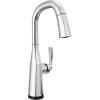 imageDelta Faucet Stryke Touchless Bar Faucet with Touch Technology Brushed Nickel Pull Down Prep Sink Faucet Lumicoat Arctic Stainless 9976TLARPRDSTLumicoat Chrome