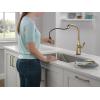 imageDelta Faucet Stryke Touchless Kitchen Faucet with Touch Technology Brushed Nickel Kitchen Sink Faucet with Pull Down Sprayer Lumicoat Arctic Stainless 9176TLARPRDSTLumicoat Champagne Bronze