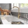 imageDelta Faucet Stryke Touchless Kitchen Faucet with Touch Technology Brushed Nickel Kitchen Sink Faucet with Pull Down Sprayer Lumicoat Arctic Stainless 9176TLARPRDSTLumicoat Champagne Bronze