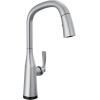 imageDelta Faucet Stryke Touchless Kitchen Faucet with Touch Technology Brushed Nickel Kitchen Sink Faucet with Pull Down Sprayer Lumicoat Arctic Stainless 9176TLARPRDSTLumicoat Arctic Stainless