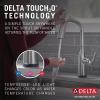 imageDelta Faucet Stryke Touchless Kitchen Faucet with Touch Technology Brushed Nickel Kitchen Sink Faucet with Pull Down Sprayer Lumicoat Arctic Stainless 9176TLARPRDSTLumicoat Arctic Stainless