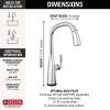 imageDelta Faucet Stryke Touchless Kitchen Faucet with Touch Technology Brushed Nickel Kitchen Sink Faucet with Pull Down Sprayer Lumicoat Arctic Stainless 9176TLARPRDSTLumicoat Chrome
