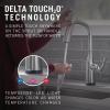 imageDelta Faucet Stryke Touchless Kitchen Faucet with Touch Technology Brushed Nickel Kitchen Sink Faucet with Pull Down Sprayer Lumicoat Arctic Stainless 9176TLARPRDSTLumicoat Arctic Stainless