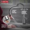 imageDelta Faucet Stryke Touchless Kitchen Faucet with Touch Technology Brushed Nickel Kitchen Sink Faucet with Pull Down Sprayer Lumicoat Arctic Stainless 9176TLARPRDSTLumicoat Arctic Stainless