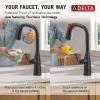 imageDelta Faucet Stryke Touchless Kitchen Faucet with Touch Technology Brushed Nickel Kitchen Sink Faucet with Pull Down Sprayer Lumicoat Arctic Stainless 9176TLARPRDSTMatte Black