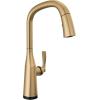imageDelta Faucet Stryke Touchless Kitchen Faucet with Touch Technology Brushed Nickel Kitchen Sink Faucet with Pull Down Sprayer Lumicoat Arctic Stainless 9176TLARPRDSTLumicoat Champagne Bronze