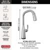 imageDelta Faucet Stryke Touchless Kitchen Faucet with Touch Technology Brushed Nickel Kitchen Sink Faucet with Pull Down Sprayer Lumicoat Arctic Stainless 9176TLARPRDSTLumicoat Arctic Stainless