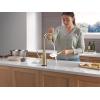 imageDelta Faucet Stryke Touchless Kitchen Faucet with Touch Technology Brushed Nickel Kitchen Sink Faucet with Pull Down Sprayer Lumicoat Arctic Stainless 9176TLARPRDSTLumicoat Champagne Bronze