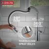 imageDelta Faucet Stryke Touchless Kitchen Faucet with Touch Technology Brushed Nickel Kitchen Sink Faucet with Pull Down Sprayer Lumicoat Arctic Stainless 9176TLARPRDSTLumicoat Chrome