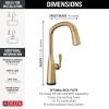 imageDelta Faucet Stryke Touchless Kitchen Faucet with Touch Technology Brushed Nickel Kitchen Sink Faucet with Pull Down Sprayer Lumicoat Arctic Stainless 9176TLARPRDSTLumicoat Champagne Bronze