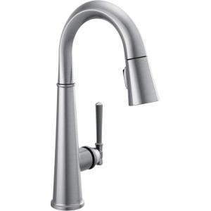 imageDelta Faucet Emmeline Touchless Bar Faucet with Touch Technology Black Pull Down Prep Sink Faucet Matte Black 9982TLBLDSTArctic Stainless