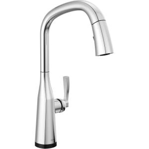 imageDelta Faucet Stryke Touchless Kitchen Faucet with Touch Technology Brushed Nickel Kitchen Sink Faucet with Pull Down Sprayer Lumicoat Arctic Stainless 9176TLARPRDSTLumicoat Chrome