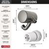 imageDelta Faucet 5Setting H2Okinetic Shower Head Black Stainless with Clarifi Premium Shower Filter Attachment with FilterBlack Stainless