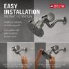 imageDelta Faucet 5Setting H2Okinetic Shower Head Black Stainless with Clarifi Premium Shower Filter Attachment with FilterBlack Stainless