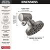 imageDelta Faucet 5Setting H2Okinetic Shower Head Black Stainless with Clarifi Premium Shower Filter Attachment with FilterBlack Stainless