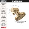 imageDelta Faucet 5Setting H2Okinetic Shower Head Black Stainless with Clarifi Premium Shower Filter Attachment with FilterChampagne Bronze