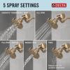 imageDelta Faucet 5Setting H2Okinetic Shower Head Black Stainless with Clarifi Premium Shower Filter Attachment with FilterChampagne Bronze