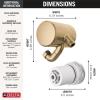 imageDelta Faucet 5Setting H2Okinetic Shower Head Black Stainless with Clarifi Premium Shower Filter Attachment with FilterChampagne Bronze