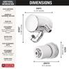 imageDelta Faucet 5Setting H2Okinetic Shower Head Black Stainless with Clarifi Premium Shower Filter Attachment with FilterChrome