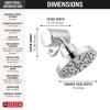 imageDelta Faucet 5Setting H2Okinetic Shower Head Black Stainless with Clarifi Premium Shower Filter Attachment with FilterChrome