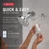 imageDelta Faucet 5Setting H2Okinetic Shower Head Black Stainless with Clarifi Premium Shower Filter Attachment with FilterChrome