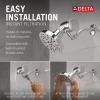 imageDelta Faucet 5Setting H2Okinetic Shower Head Black Stainless with Clarifi Premium Shower Filter Attachment with FilterChrome