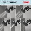 imageDelta Faucet 5Setting H2Okinetic Shower Head Black Stainless with Clarifi Premium Shower Filter Attachment with FilterMatte Black