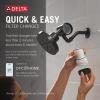imageDelta Faucet 5Setting H2Okinetic Shower Head Black Stainless with Clarifi Premium Shower Filter Attachment with FilterMatte Black
