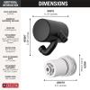 imageDelta Faucet 5Setting H2Okinetic Shower Head Black Stainless with Clarifi Premium Shower Filter Attachment with FilterMatte Black
