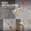 imageDelta Faucet 5Setting H2Okinetic Shower Head Black Stainless with Clarifi Premium Shower Filter Attachment with FilterPolished Nickel
