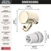 imageDelta Faucet 5Setting H2Okinetic Shower Head Black Stainless with Clarifi Premium Shower Filter Attachment with FilterPolished Nickel