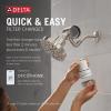 imageDelta Faucet 5Setting H2Okinetic Shower Head Black Stainless with Clarifi Premium Shower Filter Attachment with FilterStainless