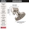 imageDelta Faucet 5Setting H2Okinetic Shower Head Black Stainless with Clarifi Premium Shower Filter Attachment with FilterStainless