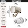 imageDelta Faucet 5Setting H2Okinetic Shower Head Black Stainless with Clarifi Premium Shower Filter Attachment with FilterStainless