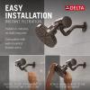 imageDelta Faucet 5Setting H2Okinetic Shower Head Black Stainless with Clarifi Premium Shower Filter Attachment with FilterVenetian Bronze