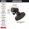 imageDelta Faucet 5Setting H2Okinetic Shower Head Black Stainless with Clarifi Premium Shower Filter Attachment with FilterVenetian Bronze