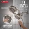 imageDelta Faucet 5Setting HydroRain 2in1 Dual Shower Head with ProClean Spray Gold Round Shower Head with Hose Hand Held Shower Head Champagne Bronze 75419CZSpotshield Brushed Nickel